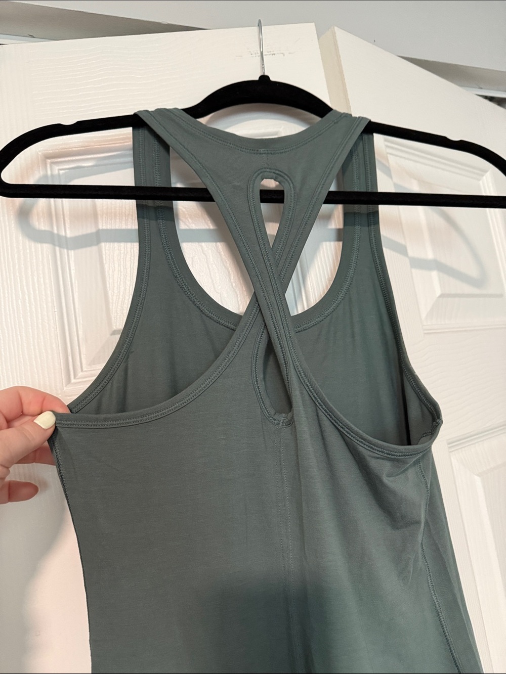 lululemon athletica Sleeveless Racerback Maxi Dress in Sage - Picture 2 of 4